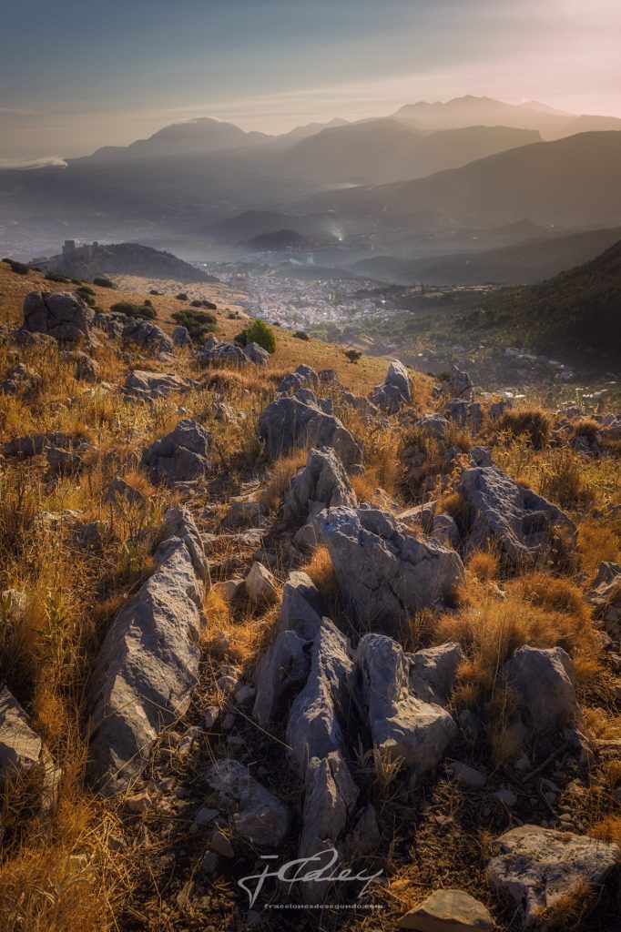 Vista de Jaén desde el refugio de La Mella